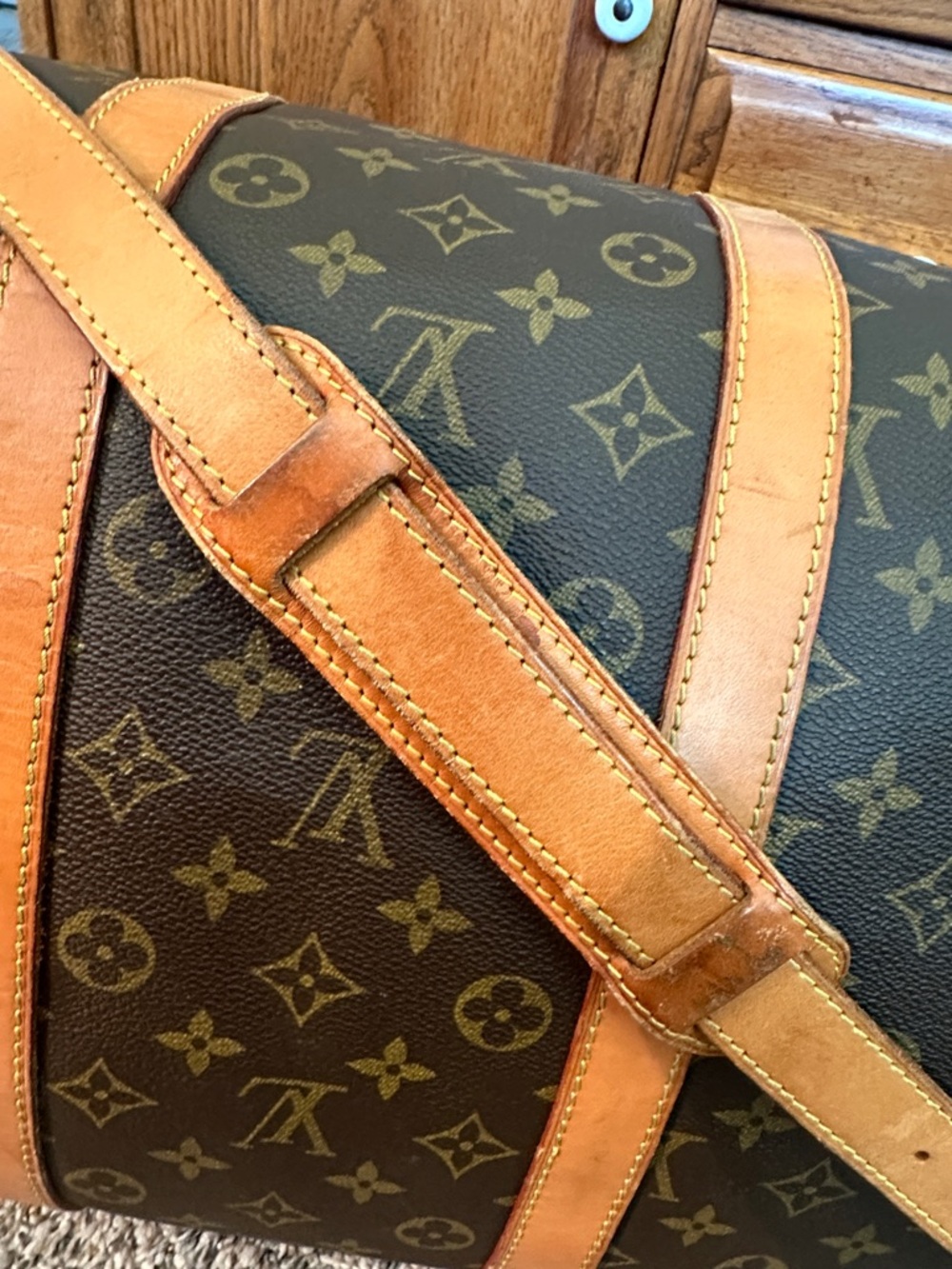 Louis Vuitton Monogram Canvas Keepall  Bandouliere 55 - Picture 12 of 15